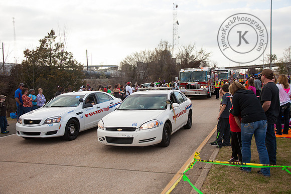 Start of the Krewe of Gemini Mardi Gras Parade