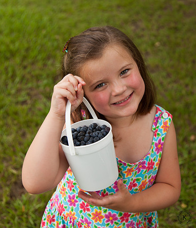 Audrey with Blueberries