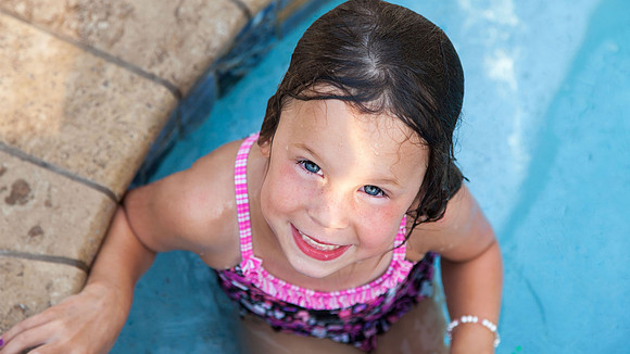 Little Girl in Pool