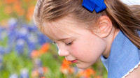 Girl in Texas Wildflowers