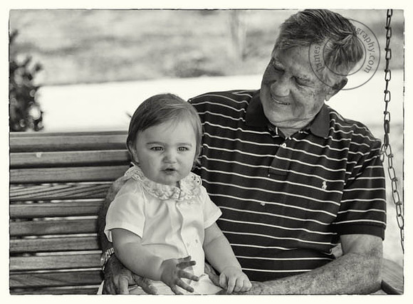 Portrait of Grandfather and Grandson