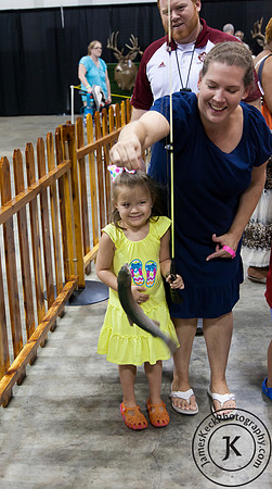 Little Girl Caught a Fish