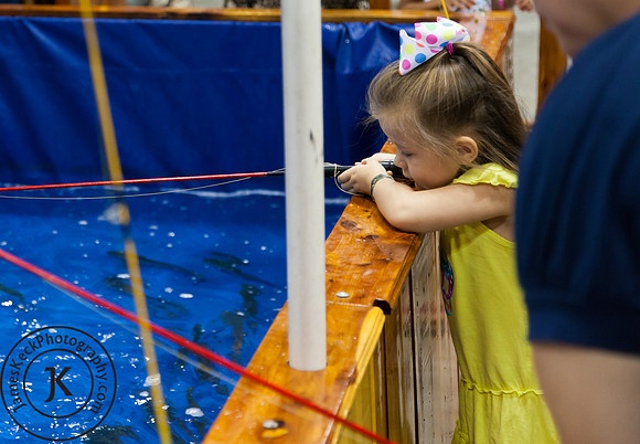 Little Girl Fishing Photograph
