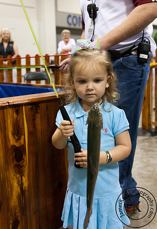 Little Girl Caught a Fish