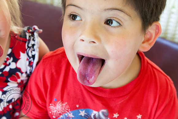 Little Boy Sticking Out Tongue