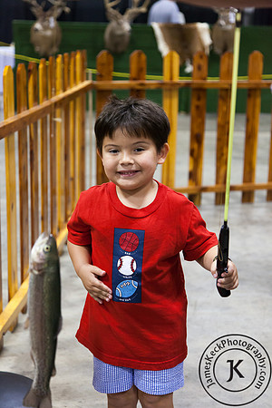 Little Boy Caught a Fish
