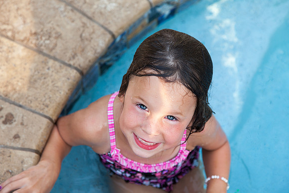 Girl Pool Portrait