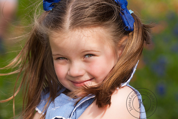 Portrait of Girl in Wildflowers