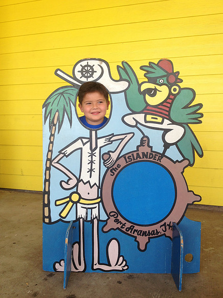 Boy in Posed Portrait with Pirate