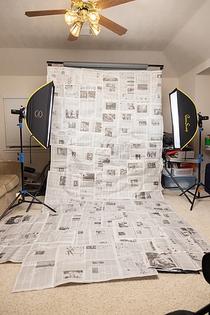 Finished Newspaper Backdrop