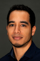 Professional LinkedIn Headshot - man in dark blue shirt Houston