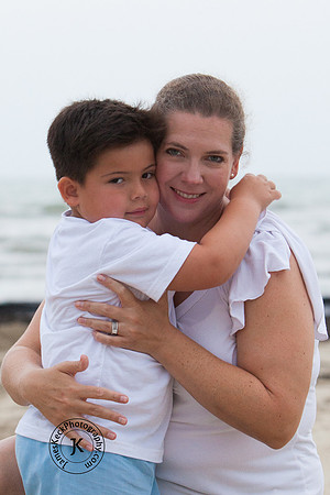 Mother and Son on the Beach
