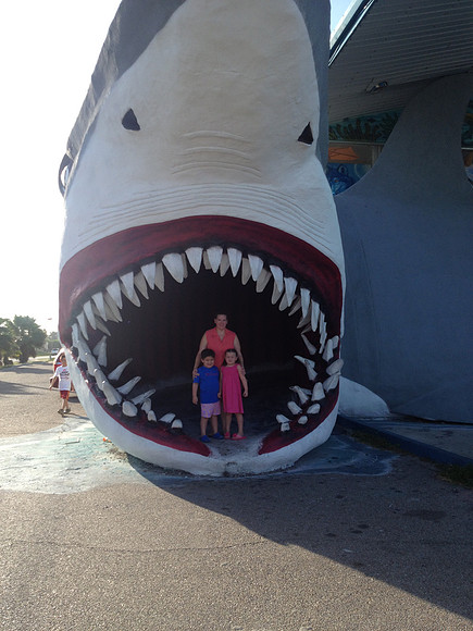 Portrait of Mother, Son, and Daughter in the Mouth of Shark